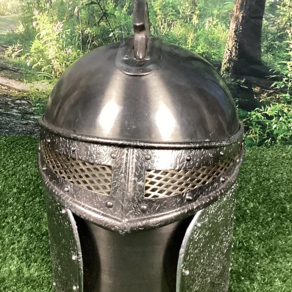 Vintage Medieval Camelot Knight Helmet Ice Bucket